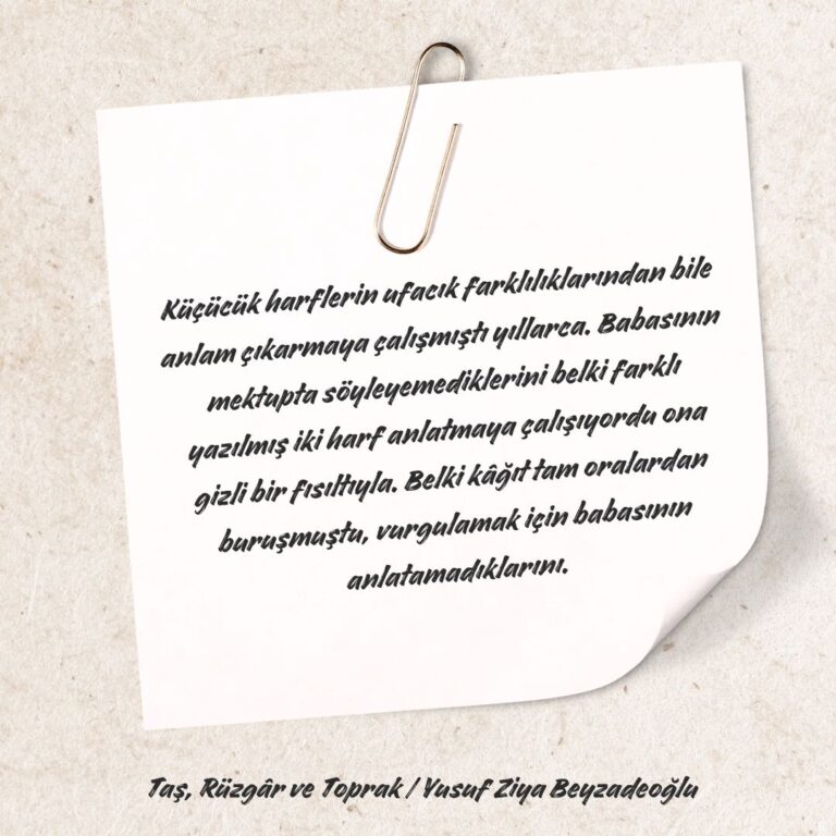 Taş, Rüzgâr ve Toprak