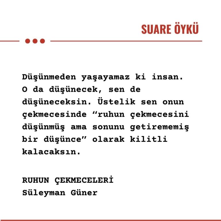 RUHUN ÇEKMECELERİ