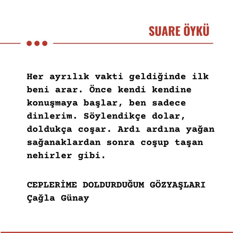 CEPLERİME DOLDURDUĞUM GÖZYAŞLARI