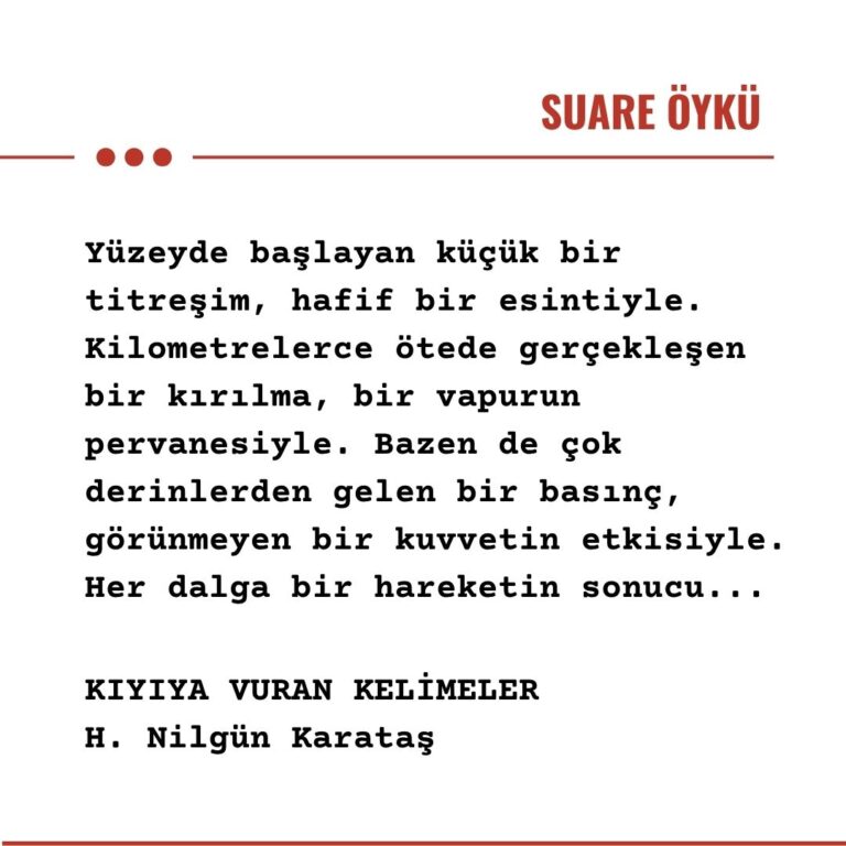 Editörden: KIYIYA VURAN KELİMELER