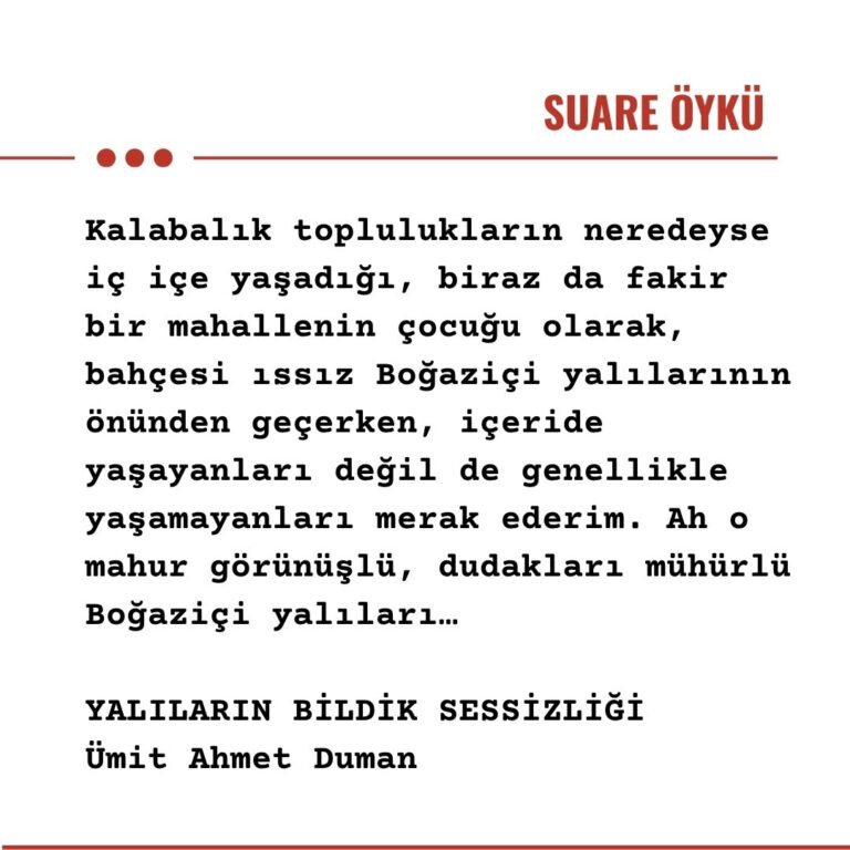 YALILARIN BİLDİK SESSİZLİĞİ